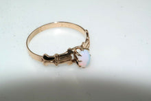 Load image into Gallery viewer, 10k Rose Gold Moonstone Ring