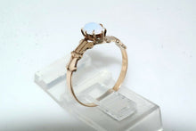 Load image into Gallery viewer, 10k Rose Gold Moonstone Ring