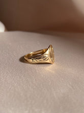 Load image into Gallery viewer, Antique Monogram Signet 10k Gold GBM Ring