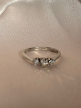 Load image into Gallery viewer, Antique Victorian Diamond Platinum Trilogy Ring