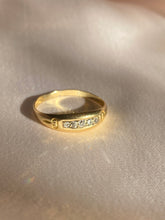Load image into Gallery viewer, Antique Gypsy Diamond 15k Gold Edwardian Ring