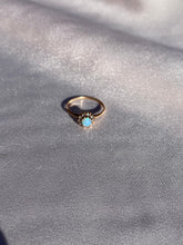 Load image into Gallery viewer, Antique 10k Gold Opal Diamond Cluster Ring