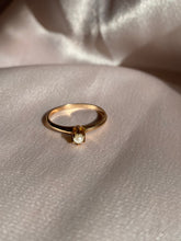 Load image into Gallery viewer, Vintage Pearl Art Deco 10k Gold Claw Ring