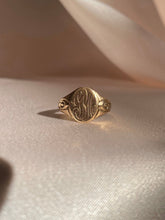 Load image into Gallery viewer, Antique Monogram Signet 10k Gold GBM Ring