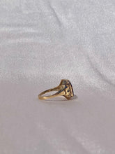 Load image into Gallery viewer, Antique Art Deco Eastern Star Onyx 10k Signet Ring