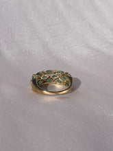 Load image into Gallery viewer, Vintage 9k Emerald Sapphire Ring