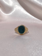 Load image into Gallery viewer, Vintage 9k Bloodstone Signet Ring
