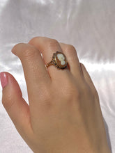 Load image into Gallery viewer, Vintage 9k Victorian Revival Natural Cameo Ring