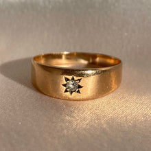 Load image into Gallery viewer, Antique Gypsy Diamond 9k Gold Ring