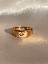 Load image into Gallery viewer, Antique Gypsy Diamond 9k Gold Ring