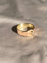 Load image into Gallery viewer, Vintage Belt Buckle 9k Rose Gold Ring