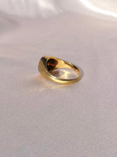 Load image into Gallery viewer, Vintage 9k Oval Diamond Cluster Signet Ring