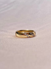 Load image into Gallery viewer, Vintage 9k Diamond Domed Ring Band