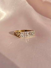 Load image into Gallery viewer, Vintage 9k Sister Lattice Ring