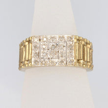 Load image into Gallery viewer, Vintage 9k Diamond Key Ring