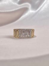 Load image into Gallery viewer, Vintage 9k Diamond Key Ring