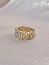 Load image into Gallery viewer, Vintage 9k Diamond Key Ring