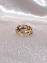 Load image into Gallery viewer, Vintage 9k Trilogy Gypsy Starburst Diamond Ring