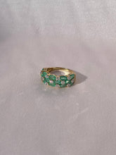 Load image into Gallery viewer, Vintage 9k Emerald Sapphire Ring