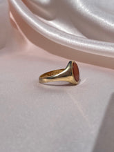 Load image into Gallery viewer, Vintage 9k Carnelian Signet Ring