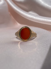 Load image into Gallery viewer, Vintage 9k Carnelian Signet Ring