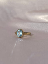 Load image into Gallery viewer, Vintage 9k Bezel Topaz Ring