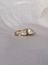 Load image into Gallery viewer, Antique 18k Double Pearl Twist Ring