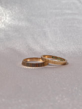 Load image into Gallery viewer, Vintage 9k Rose Gold Ribbed PB Cup Bands