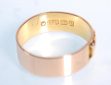 Load image into Gallery viewer, Antique 9k Gold Mizpah 1899 Ring Band