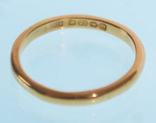 Load image into Gallery viewer, Antique 22k Gold Wedding Band 1914