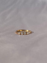 Load image into Gallery viewer, Antique 18k Four Diamond Ring