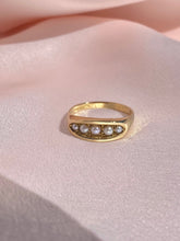 Load image into Gallery viewer, Vintage 9k Pearl Boat Ring
