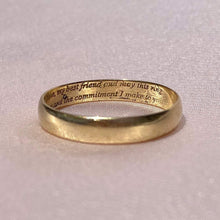 Load image into Gallery viewer, Vintage 9k Diamond Love Band