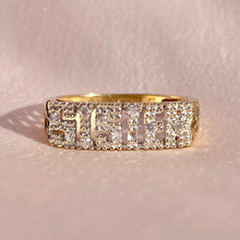Load image into Gallery viewer, Vintage 9k Sister Lattice Ring