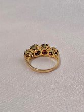 Load image into Gallery viewer, Vintage 9k Garnet Eternity Ring