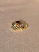 Load image into Gallery viewer, Vintage 9k Teal Amethyst Ring