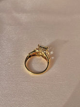 Load image into Gallery viewer, Vintage 9k Teal Amethyst Ring