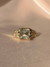 Load image into Gallery viewer, Vintage 9k Teal Amethyst Ring