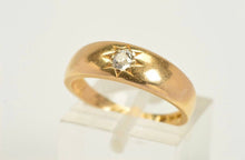 Load image into Gallery viewer, Antique 18k Diamond Gypsy Ring 1898