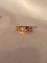Load image into Gallery viewer, Antique 9k Deco Ruby Diamond Ring 1930