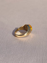 Load image into Gallery viewer, Vintage 9k Honey Citrine Signet Ring 1967