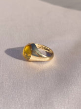 Load image into Gallery viewer, Vintage 9k Honey Citrine Signet Ring 1967