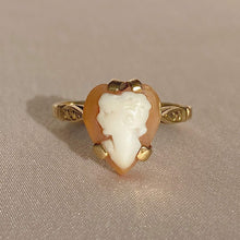 Load image into Gallery viewer, Vintage 9k Studded Cameo Ring