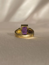 Load image into Gallery viewer, Vintage 9k Amethyst Rectangle Ring