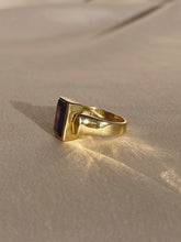 Load image into Gallery viewer, Vintage 9k Amethyst Rectangle Ring