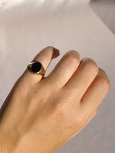 Load image into Gallery viewer, Vintage 9k Onyx Signet Ring 1970