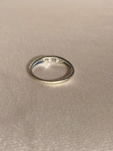 Load image into Gallery viewer, Vintage 9k White Gold Channel Diamond Band