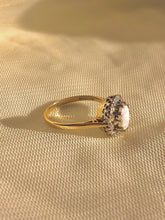 Load image into Gallery viewer, Vintage 9k Opal Diamond Cluster Halo Ring