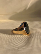 Load image into Gallery viewer, Vintage 9k Onyx Large Signet Ring