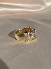 Load image into Gallery viewer, Vintage 9k Diamond Paneled Chunky Ring